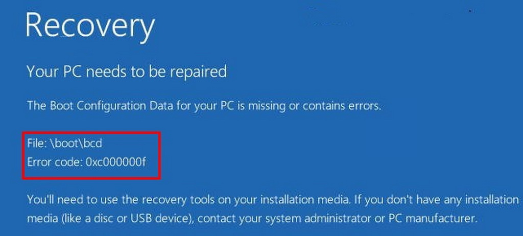 Ошибка с кодом 0xc000000f при загрузке Windows 7/10 – как исправить?